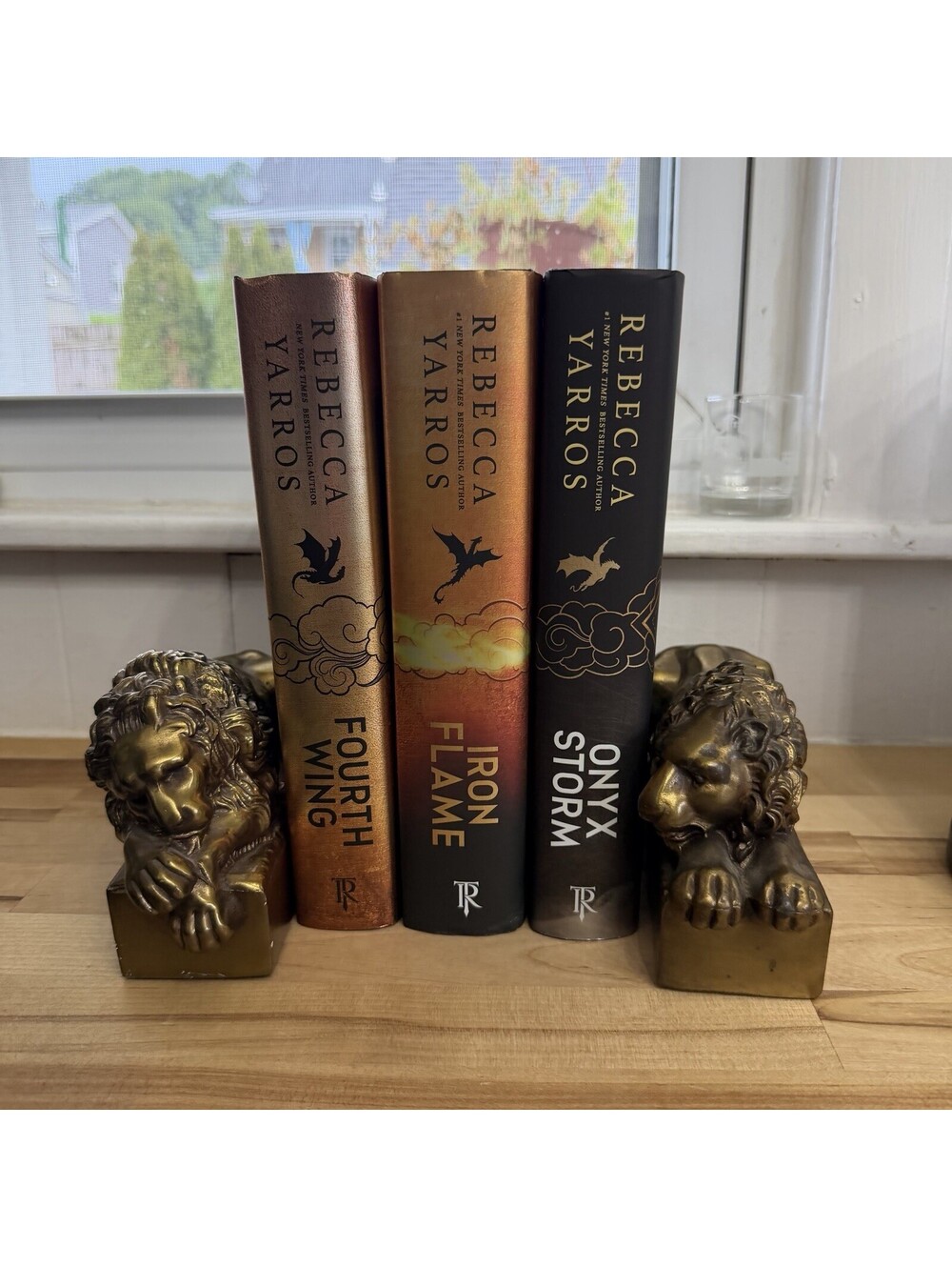 Vintage MCM Antonia Canova 1757-1822 Brass Pair of Sleeping Lion Bookends